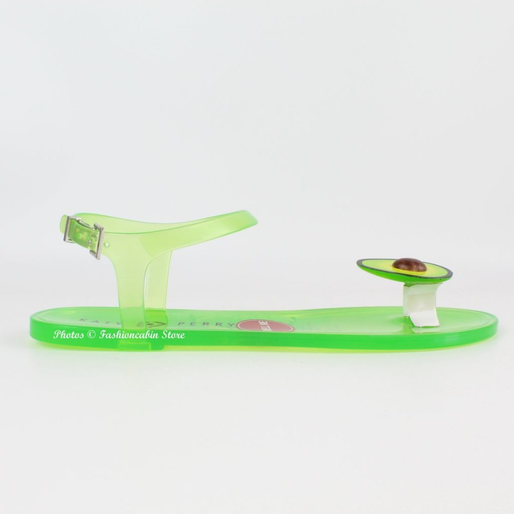 NEW KATY PERRY Geli Jelly Avocado Sandal, US 10 - Picture 6 of 11